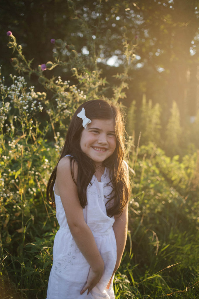 Hickory Creek Preserve in Mokena, IL, Photo by Elle Baker Photography, portrait of little girl outdoors during sunset