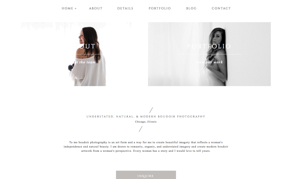 Laurie Baker, owner of Boudoir by Elle and Chicago boudoir photographers shares her new website