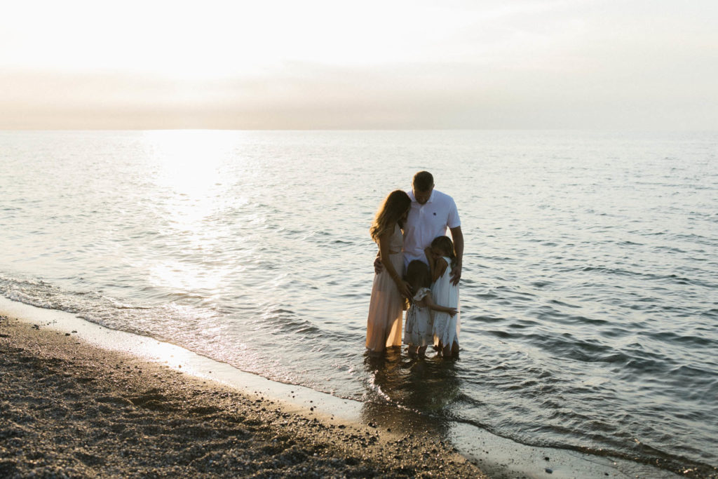 Indiana dunes beach session with a gorgeous family of four, photo by Elle Baker Photography 