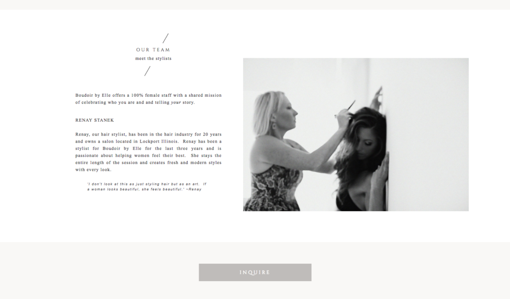 Laurie Baker from Boudoir by Elle shares her rebranded website