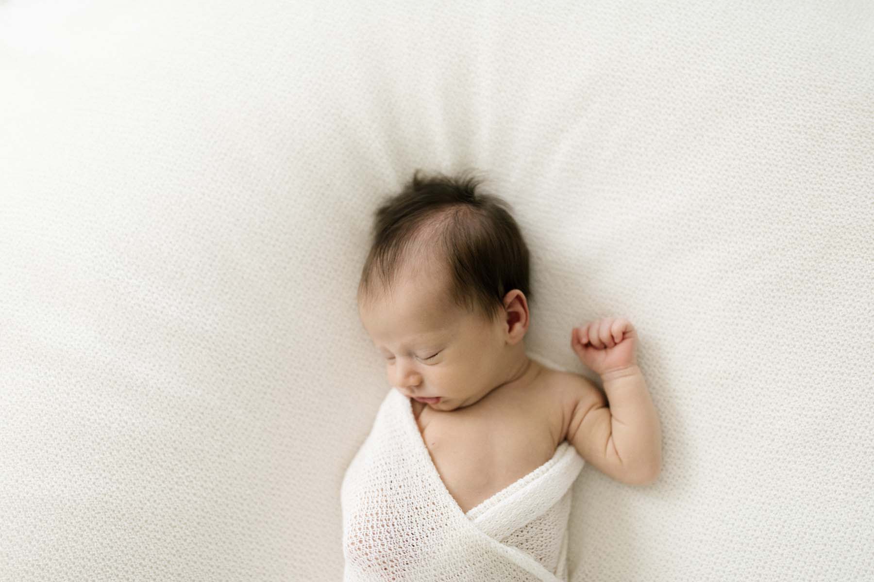 newborn baby during simple lifestyle session
