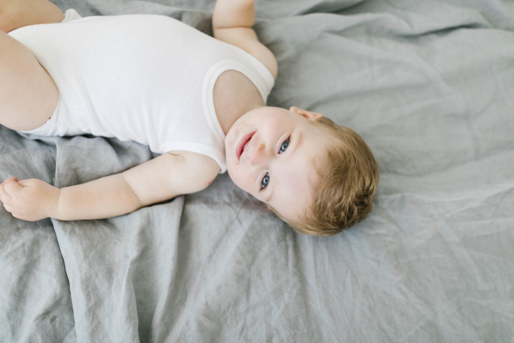 twelve month milestone session with Elle Baker Photography 