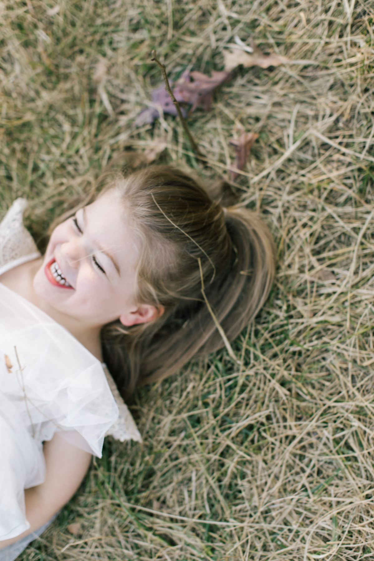 little girl laughing 