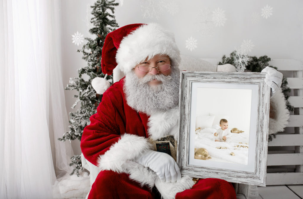 Santa photo offered by Elle Baker Photography 
